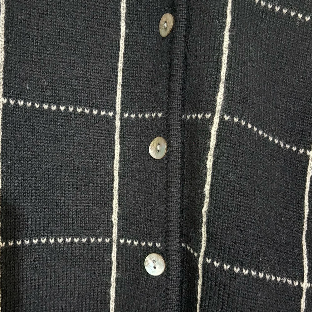 Karen Scott II- Black and White Grid Women’s Jacket SZ 1X - Picture 3 of 5